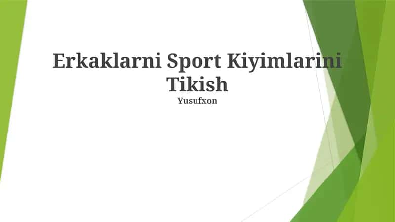 Erkaklarni Sport Kiyimlarini Tikish