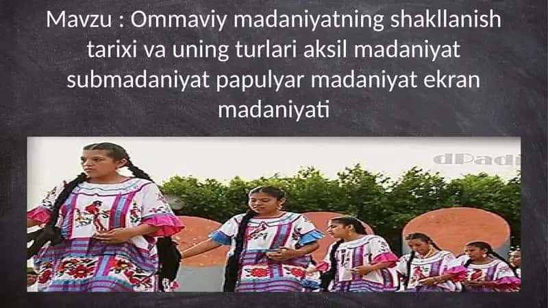 Ommaviy Madaniyat