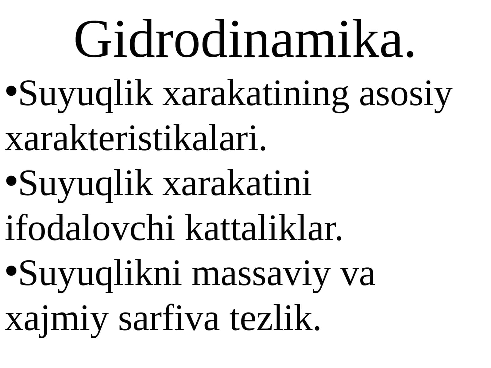 Gidrodinamika