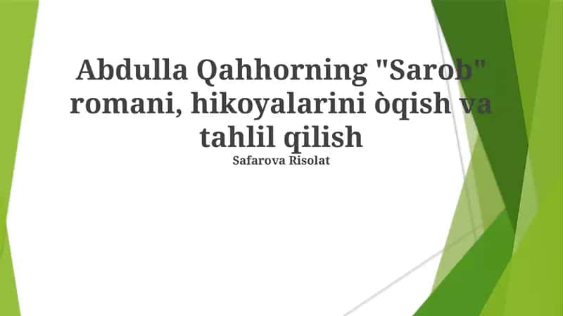 "Sarob" roman