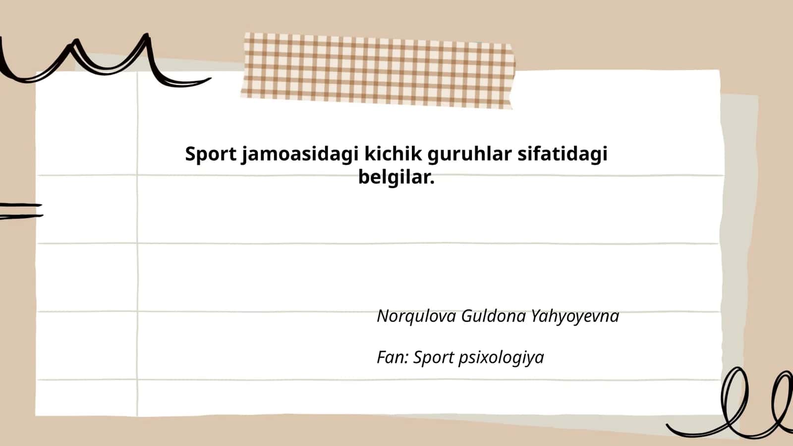 Sport psixologiyasi