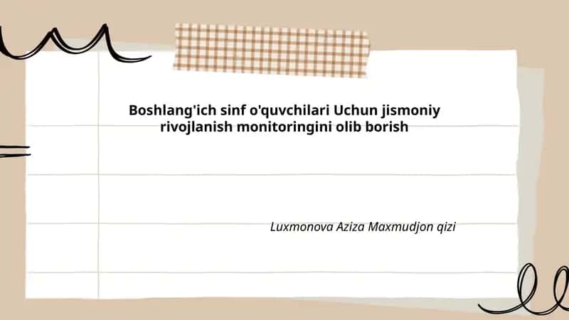 Jismoniy rivojlanish monitoringi