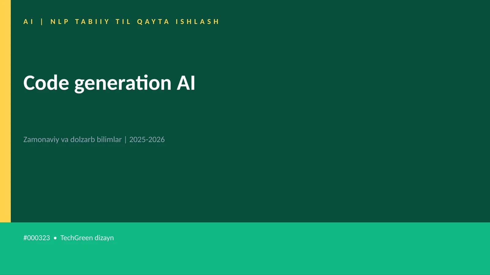 Code generation AI