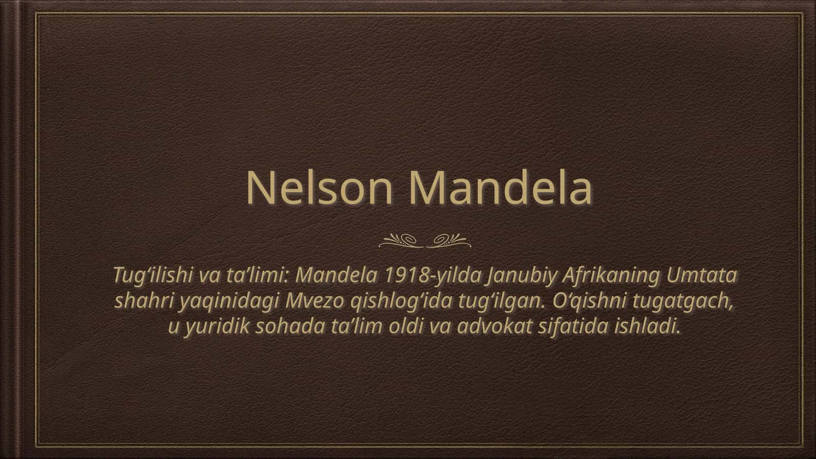 Nelson Mandela