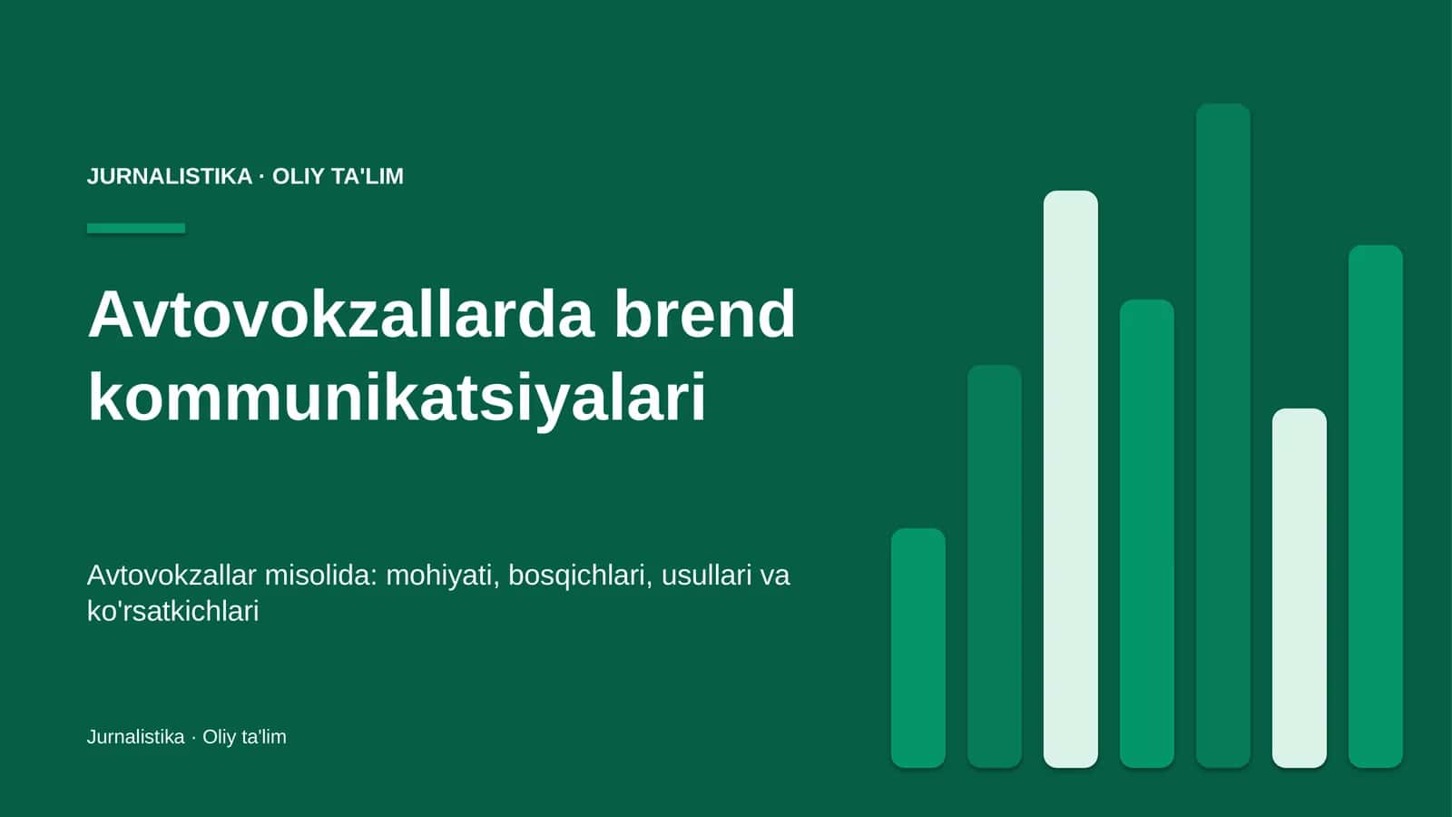 Avtovokzallar misolida: mohiyati, bosqichlari, usullari va ko'rsatkichlari
