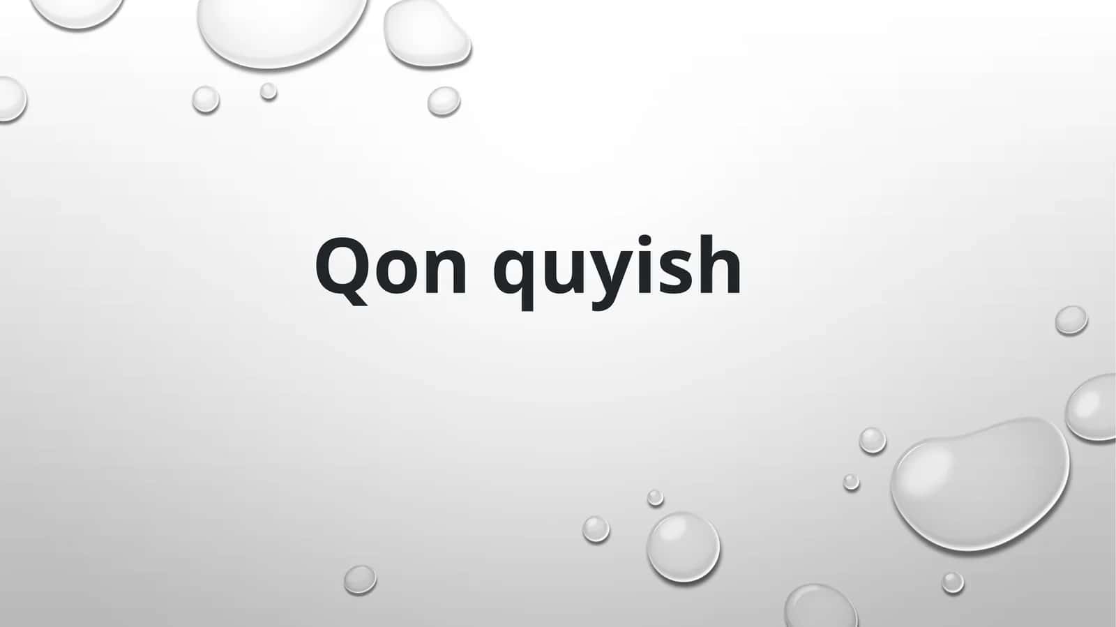 Qon quyish