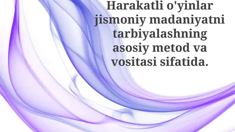 Faol O'yinlar va Jismoniy Rivojlanish