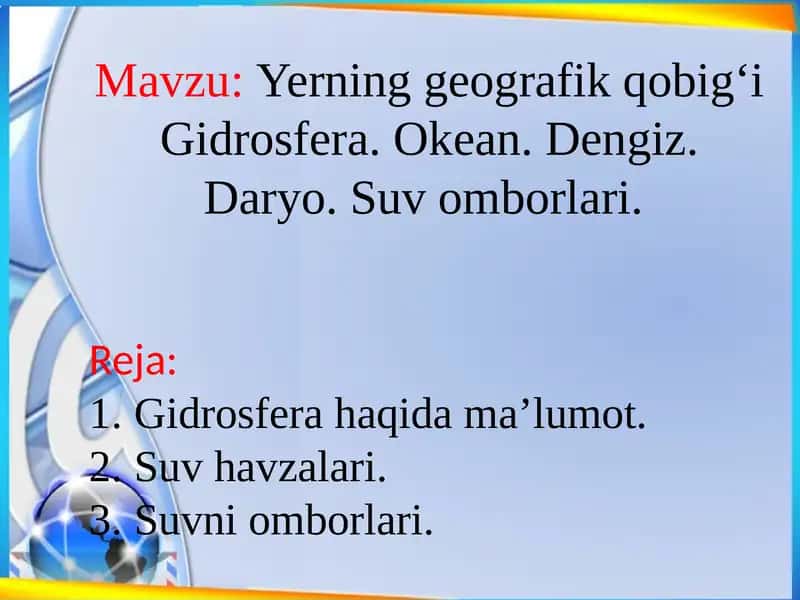 Gidrosfera