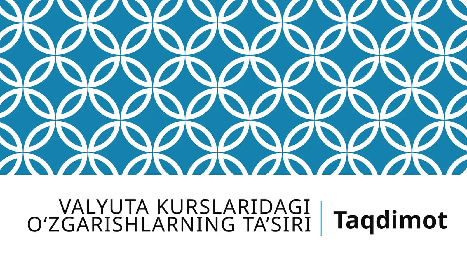 Valyuta kurslaridagi o‘zgarishlarning ta’siri