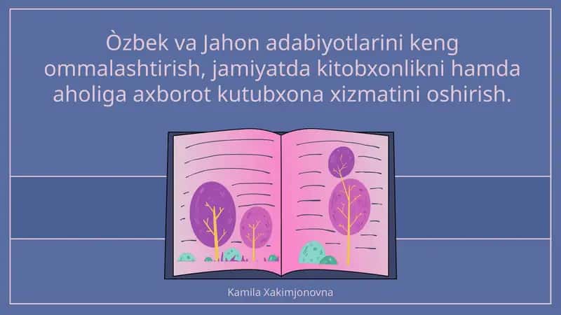 Kitobxonlik madaniyatini rivojlantirish