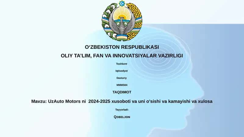 UzAuto Motors 2024-2025
