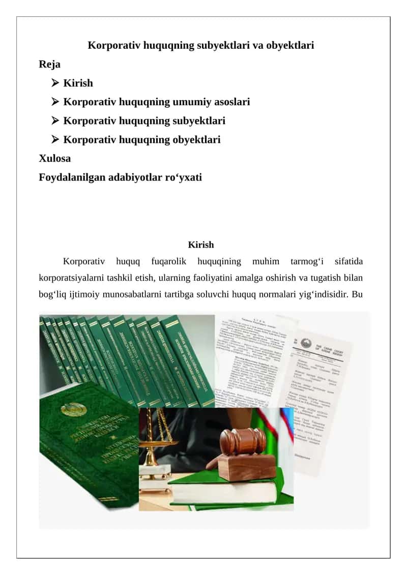 Korporativ huquq