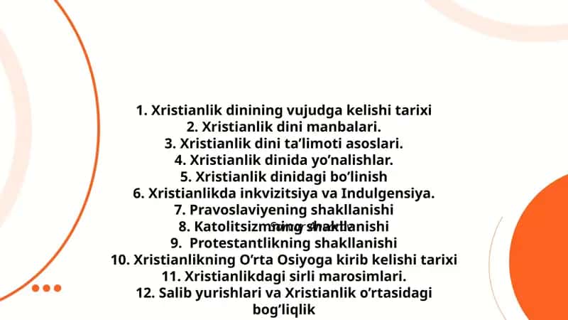 Xristianlik dinining vujudga kelishi tarixi