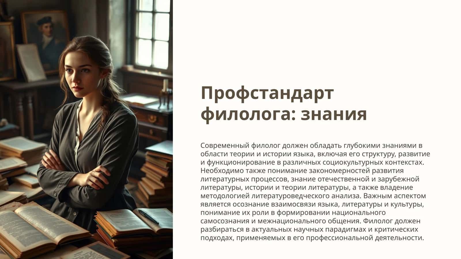 Профстандартфилолога:знания
