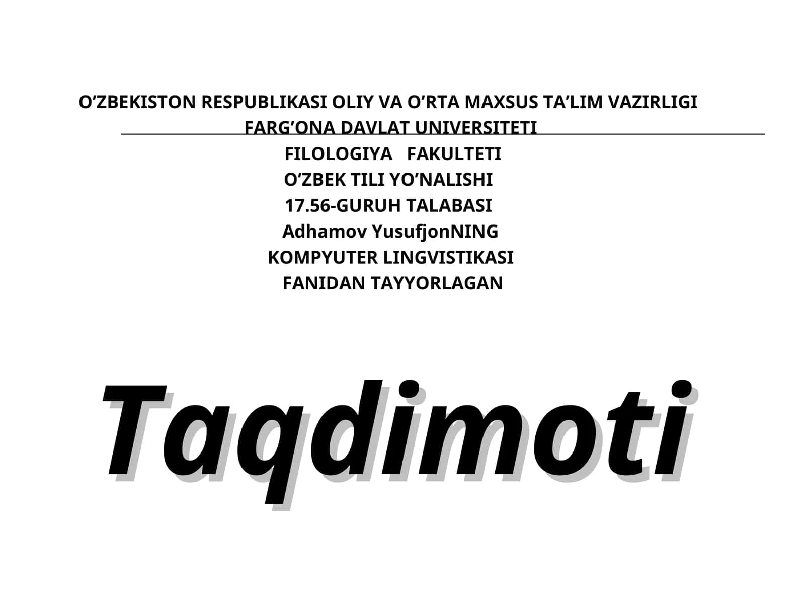 Avtomatik tarjima