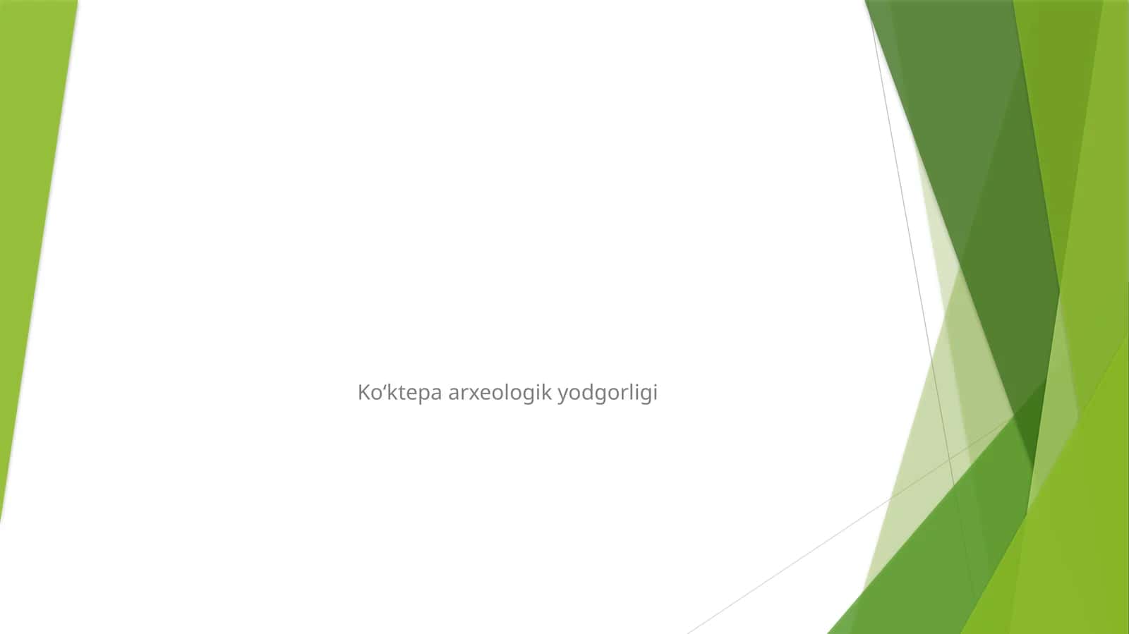 Koʻktepaarxeologik yodgorligi