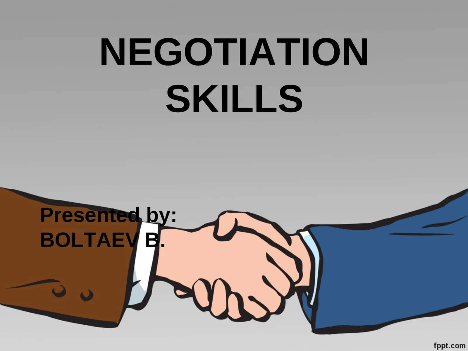 NEGOTIATION SKILLS