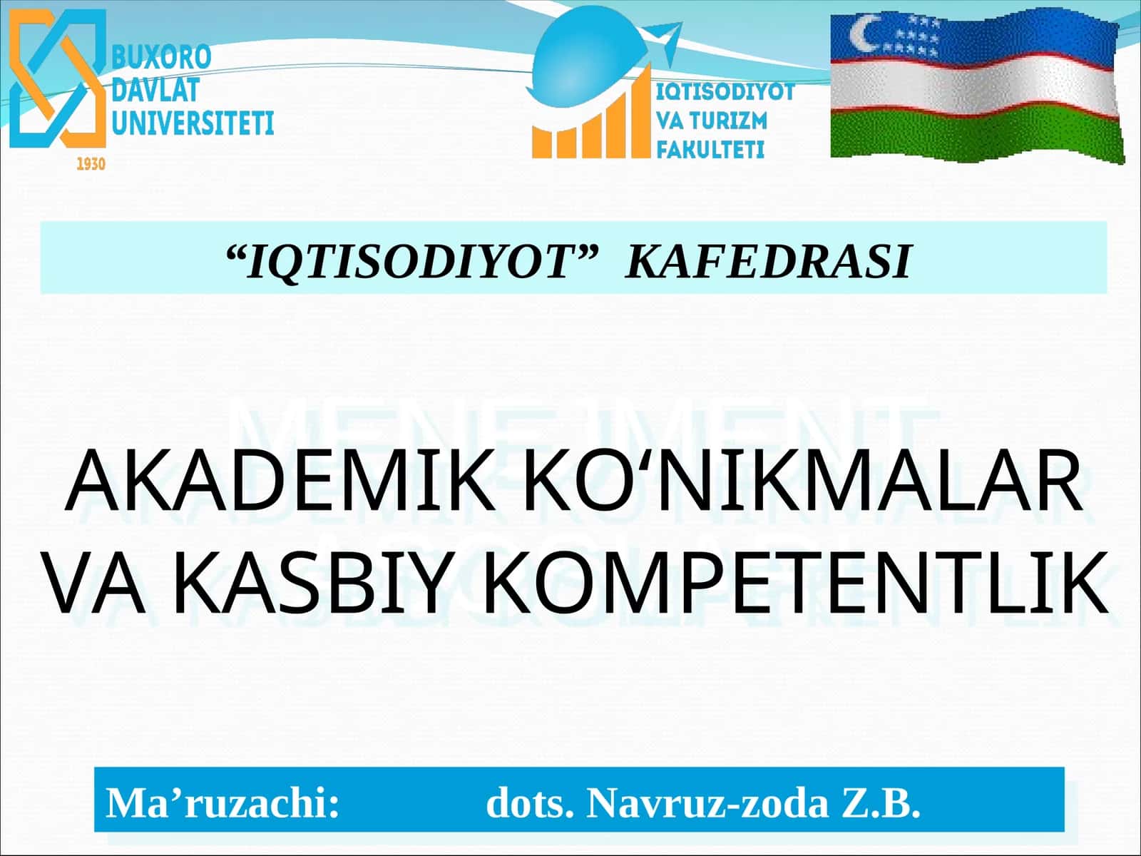 Shaxsiy akademik faoliyatni tashkil etish