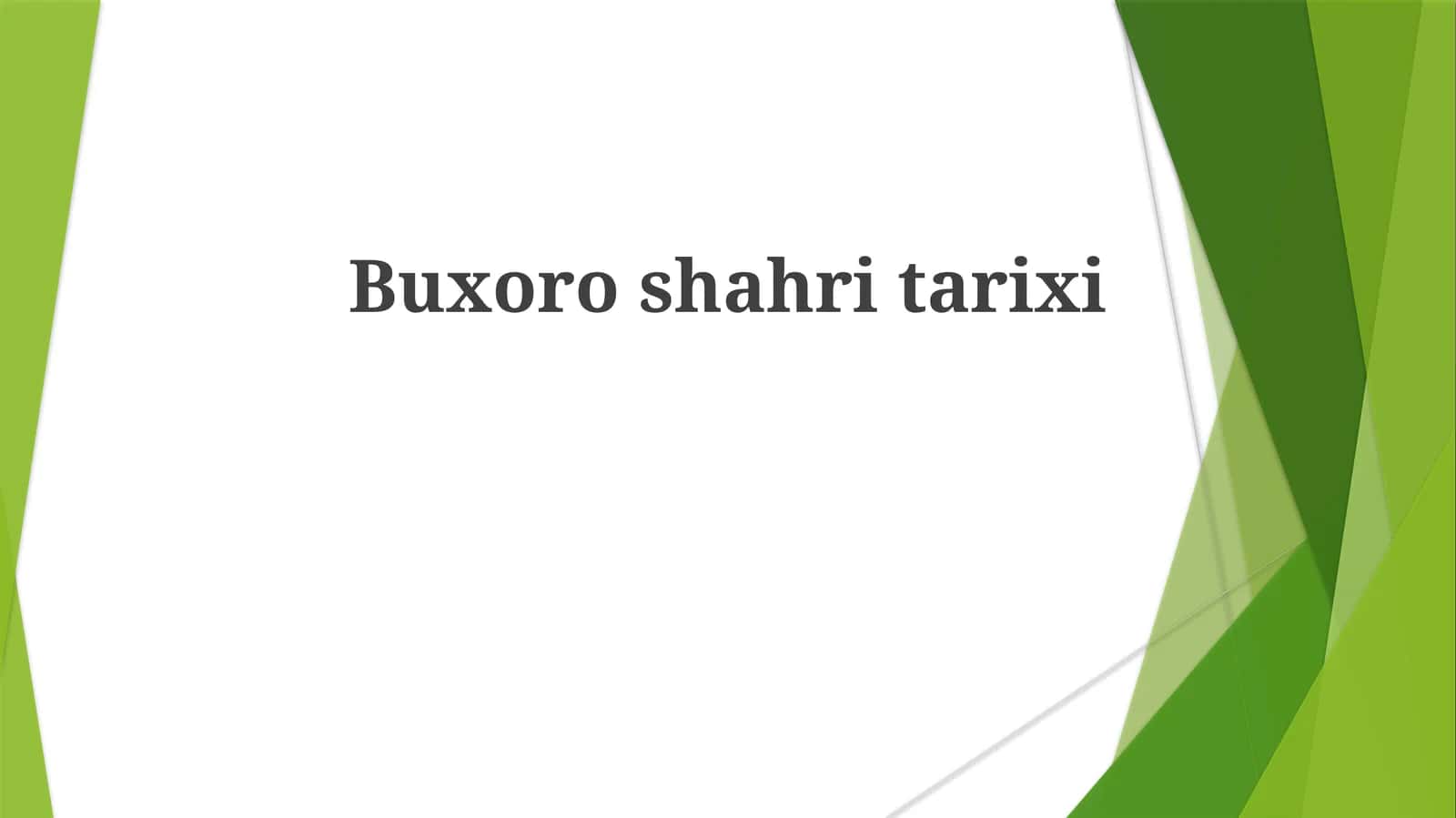 Buxoro Oltin Davri