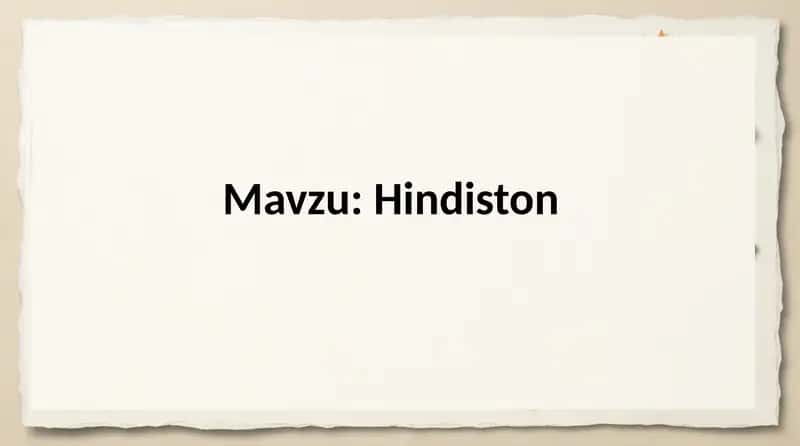 Hindiston