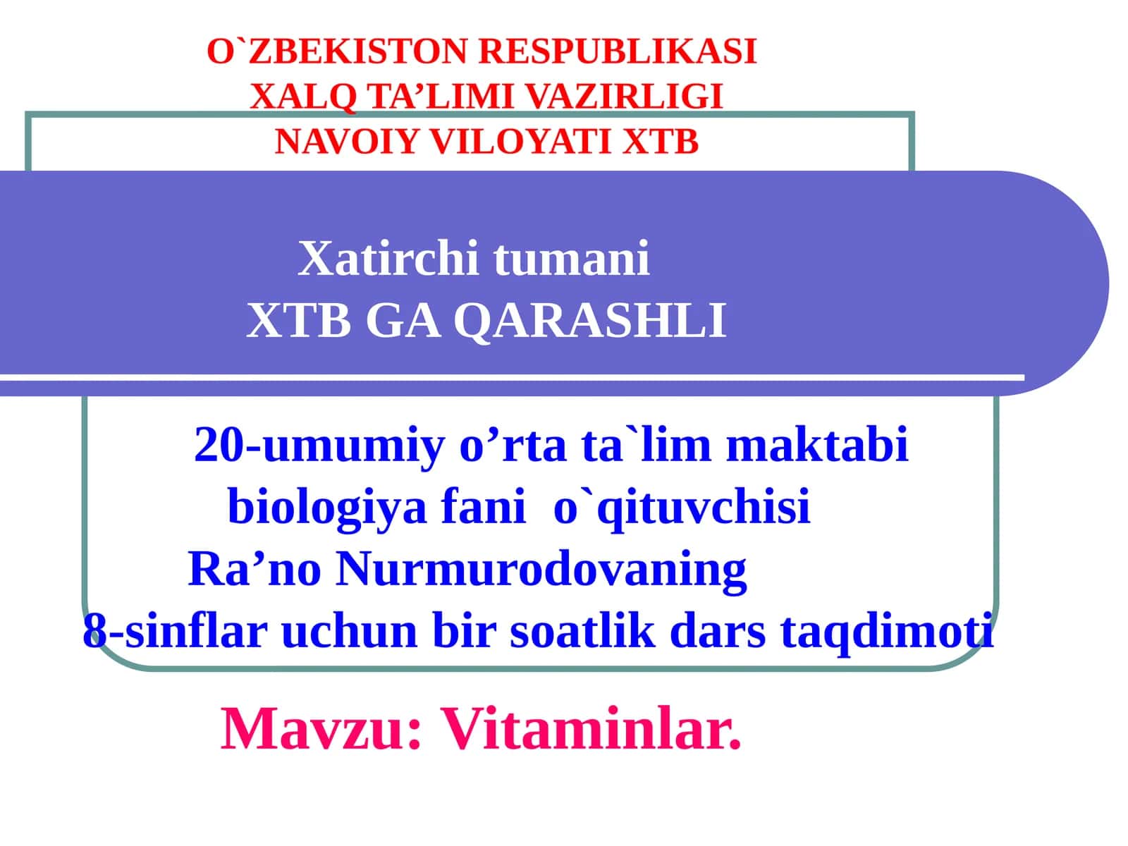 Vitaminlar