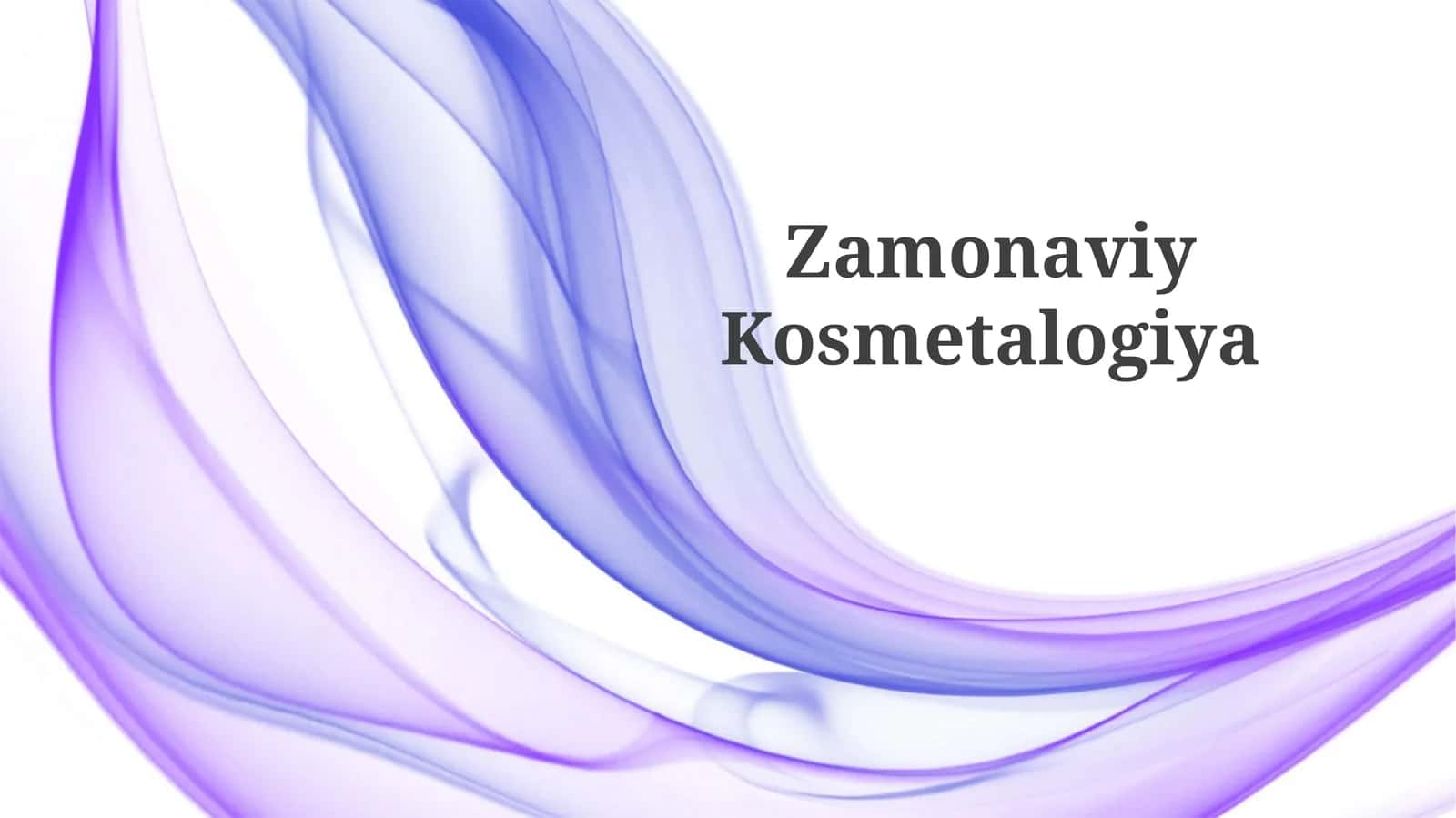 ZamonaviyKosmetalogiya