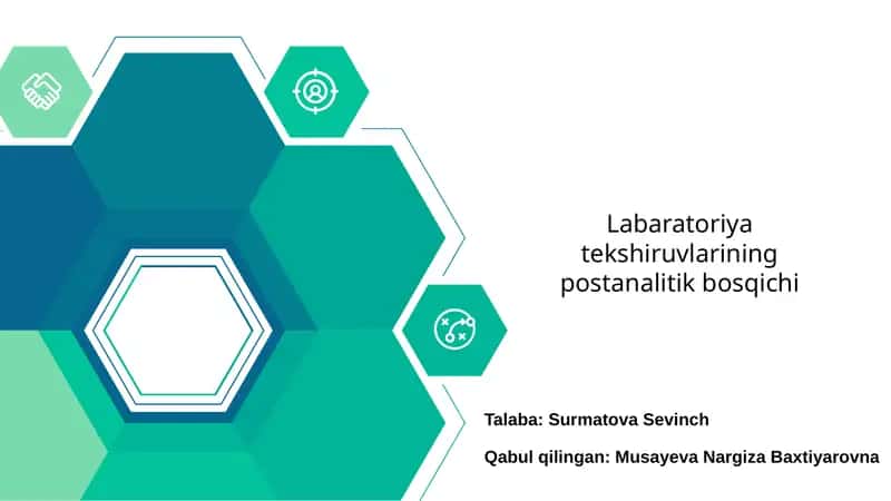 Labaratoriya tekshiruvlarining postanalitik bosqichi