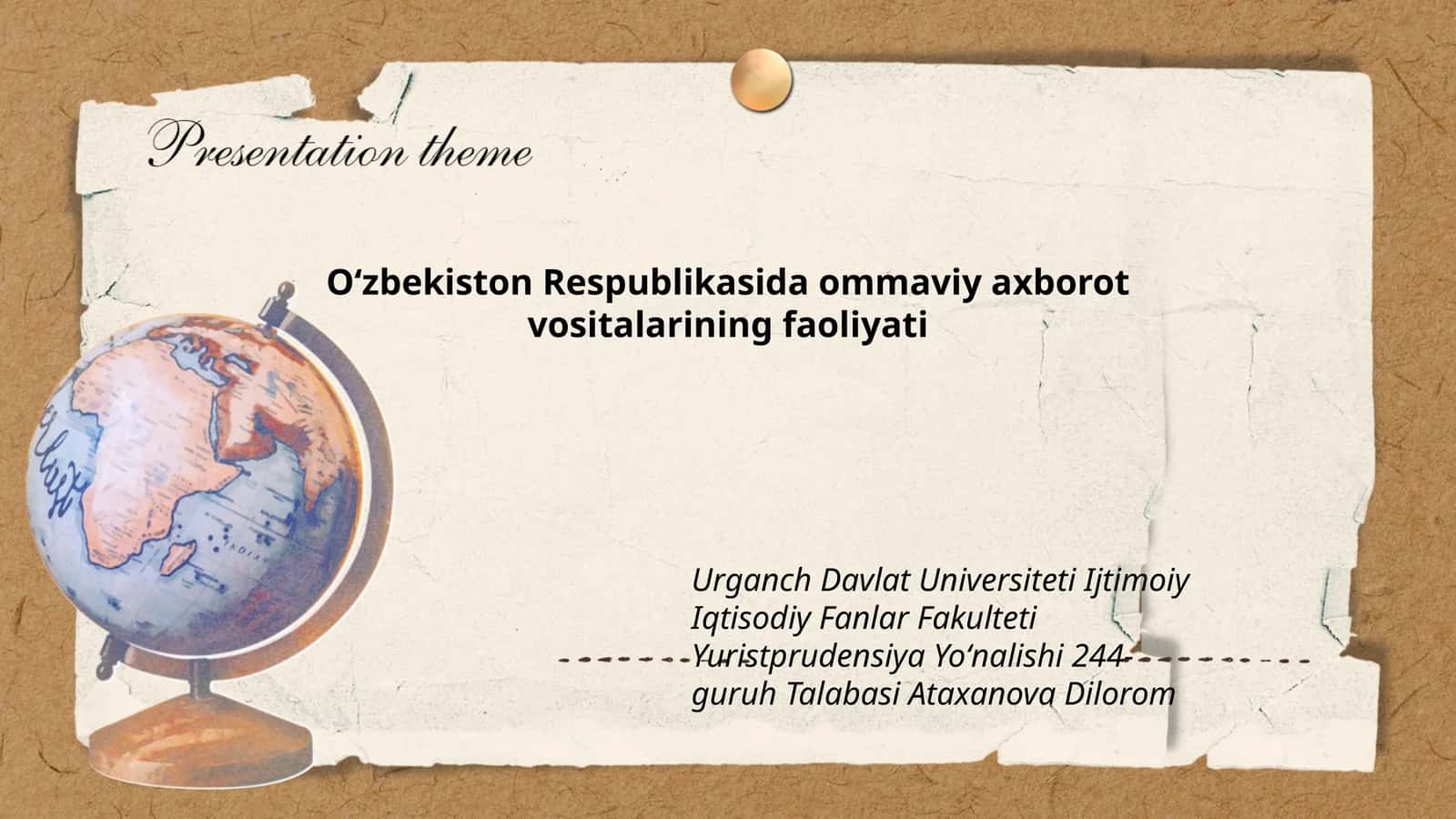 Oʻzbekiston Respublikasida ommaviy axborot vositalarining faoliyati