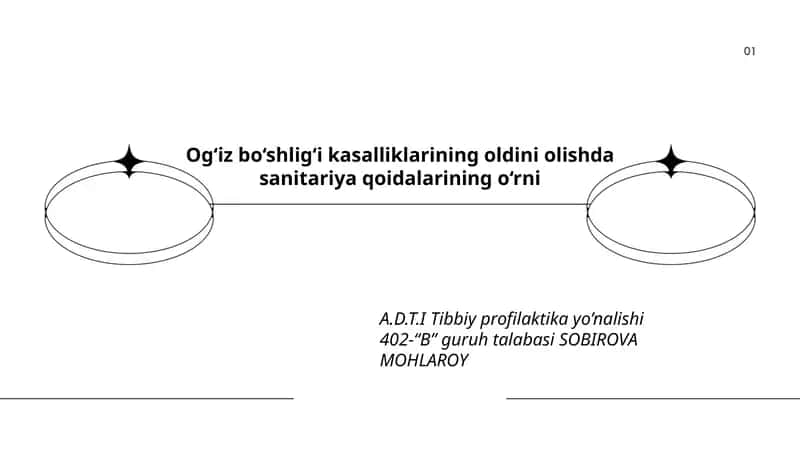 Sanitariya qoidalarining og‘iz bo‘shlig‘i kasalliklarini oldini olishdagi umumiy ahamiyati