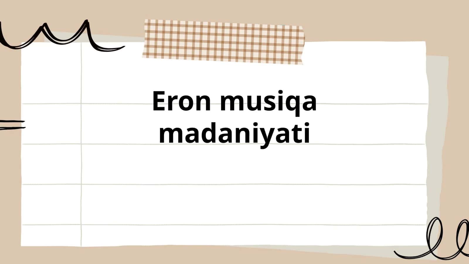 Eron musiqa madaniyati