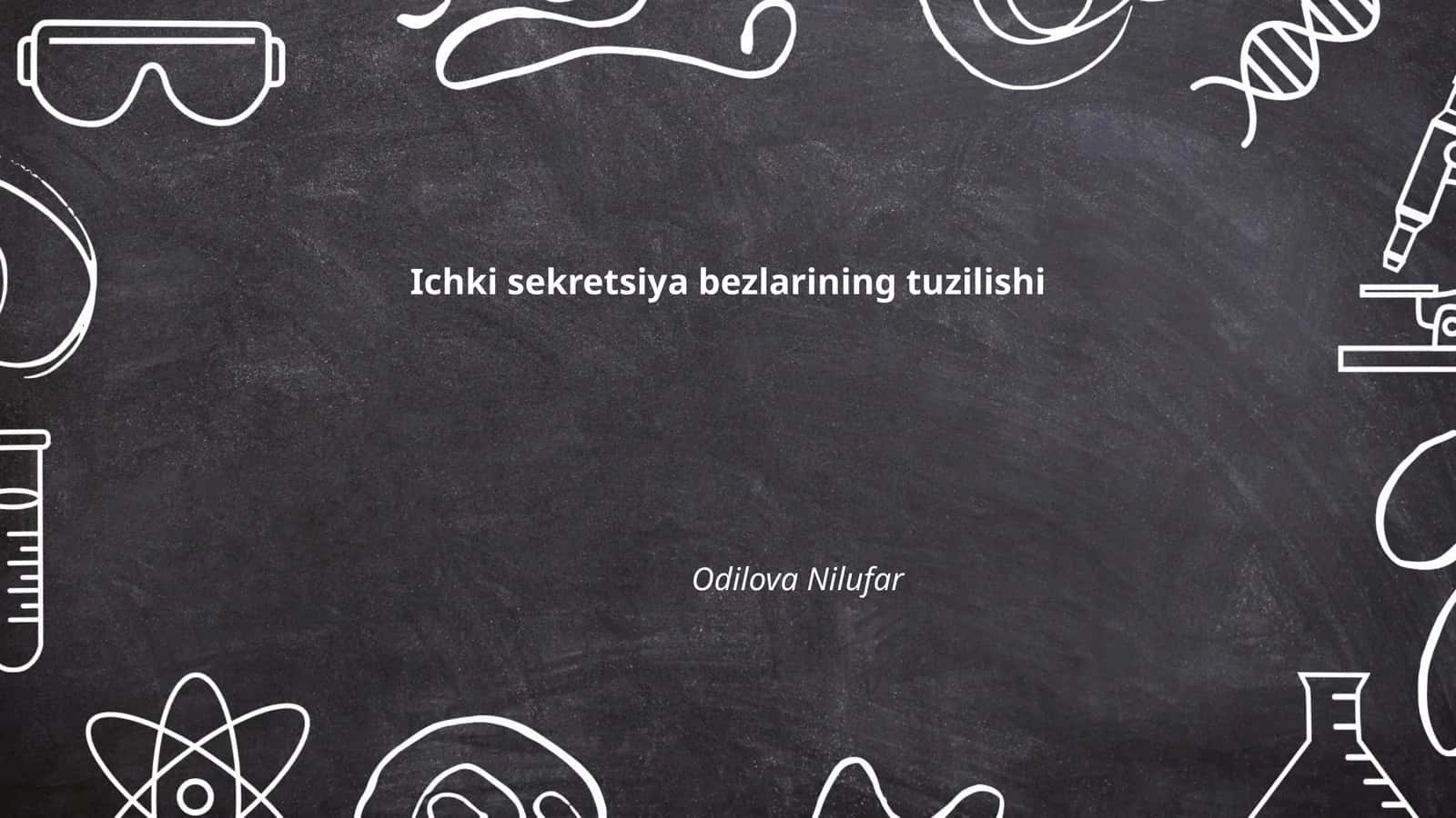 Ichki sekretsiya bezlarining tuzilishi