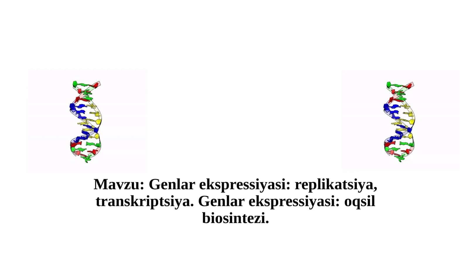 Genlar ekspresiyasi