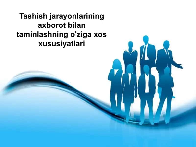 Tashish jarayonlarining axborot bilan taminlashning o'ziga xos xususiyatlari