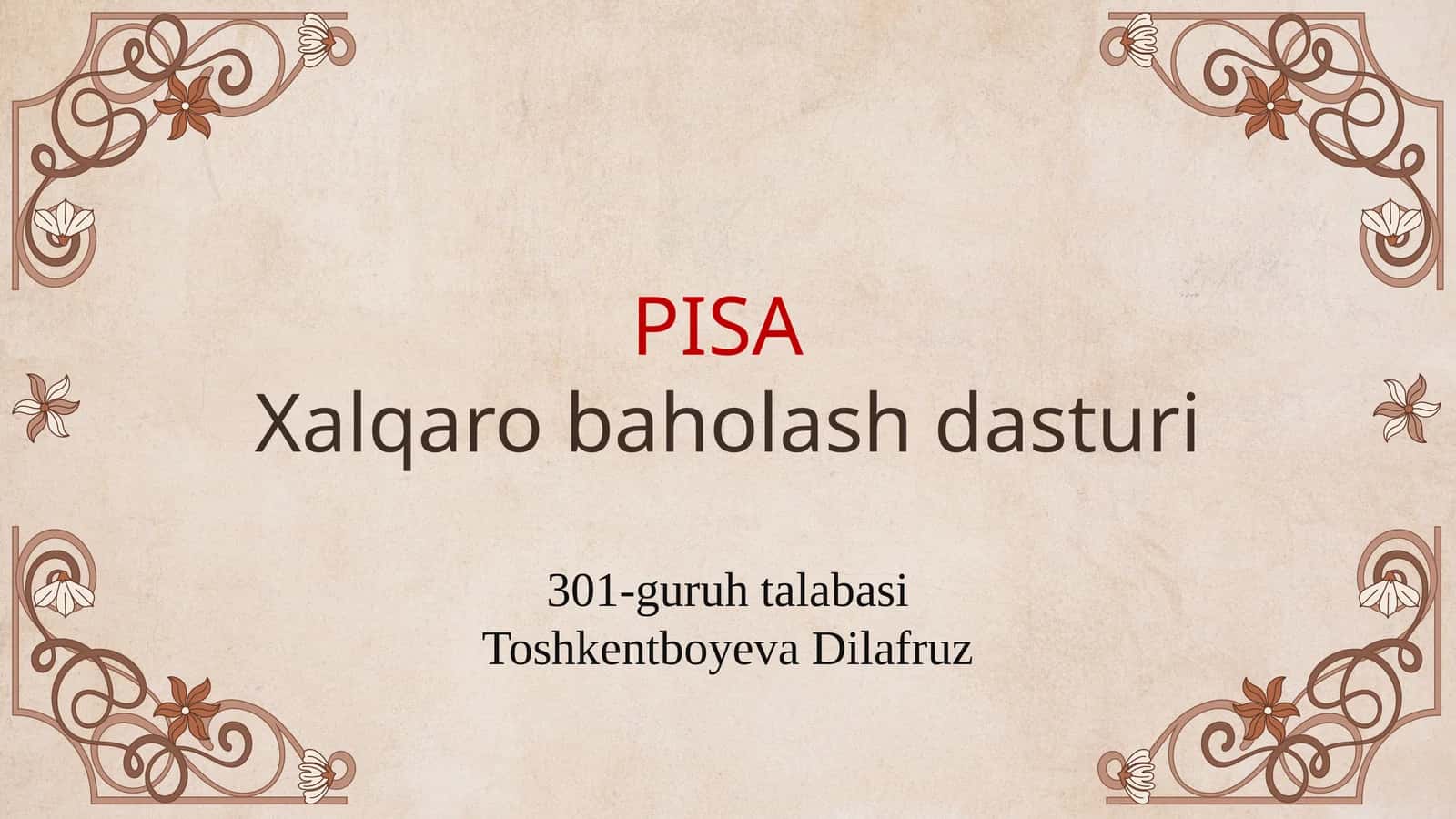 Xalqarooʻquvchilarnibaholashdasturi