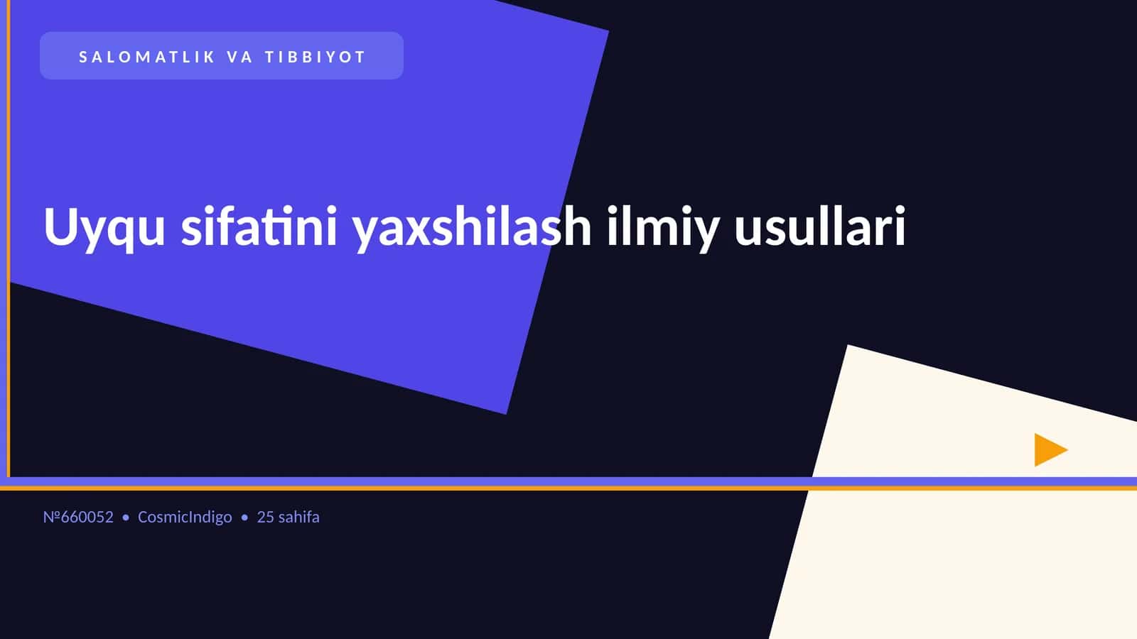 Uyqu sifatini yaxshilash ilmiy usullari
