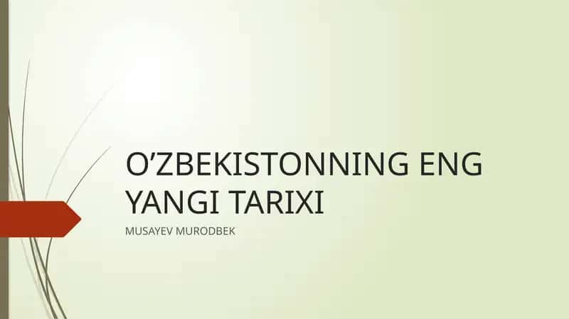 ozbekistonning eng yangi tarixi  ozbekiston davlat ramzlari