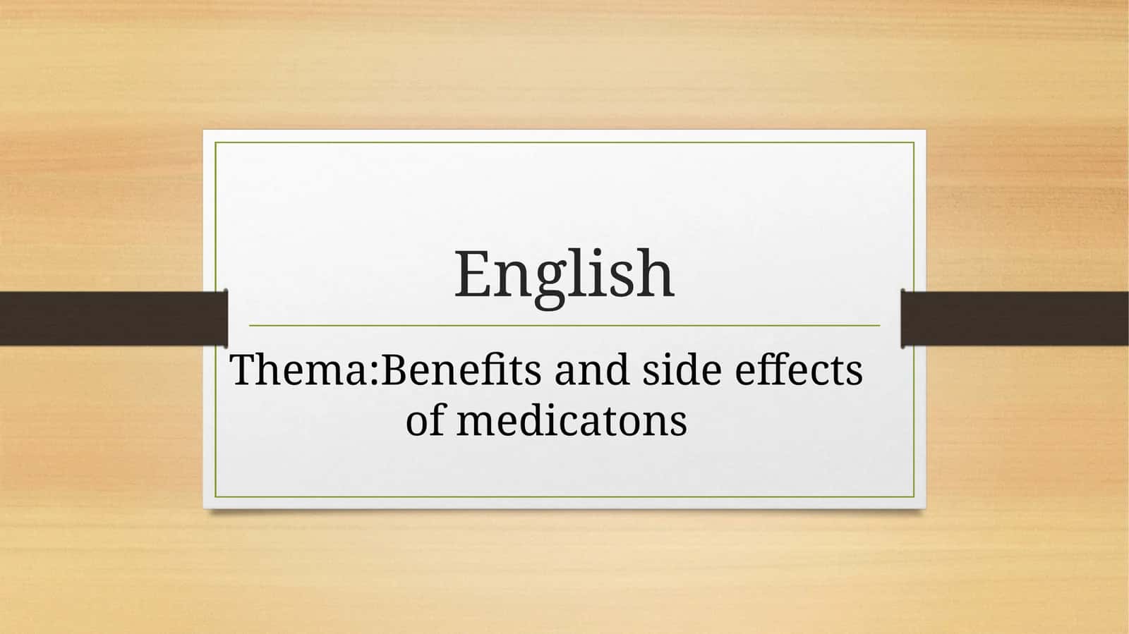 Benefits and side effects of medications