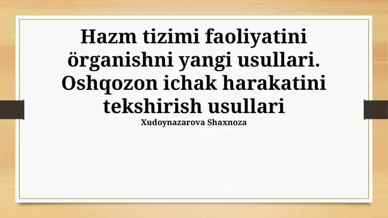 Ultrasonografiya