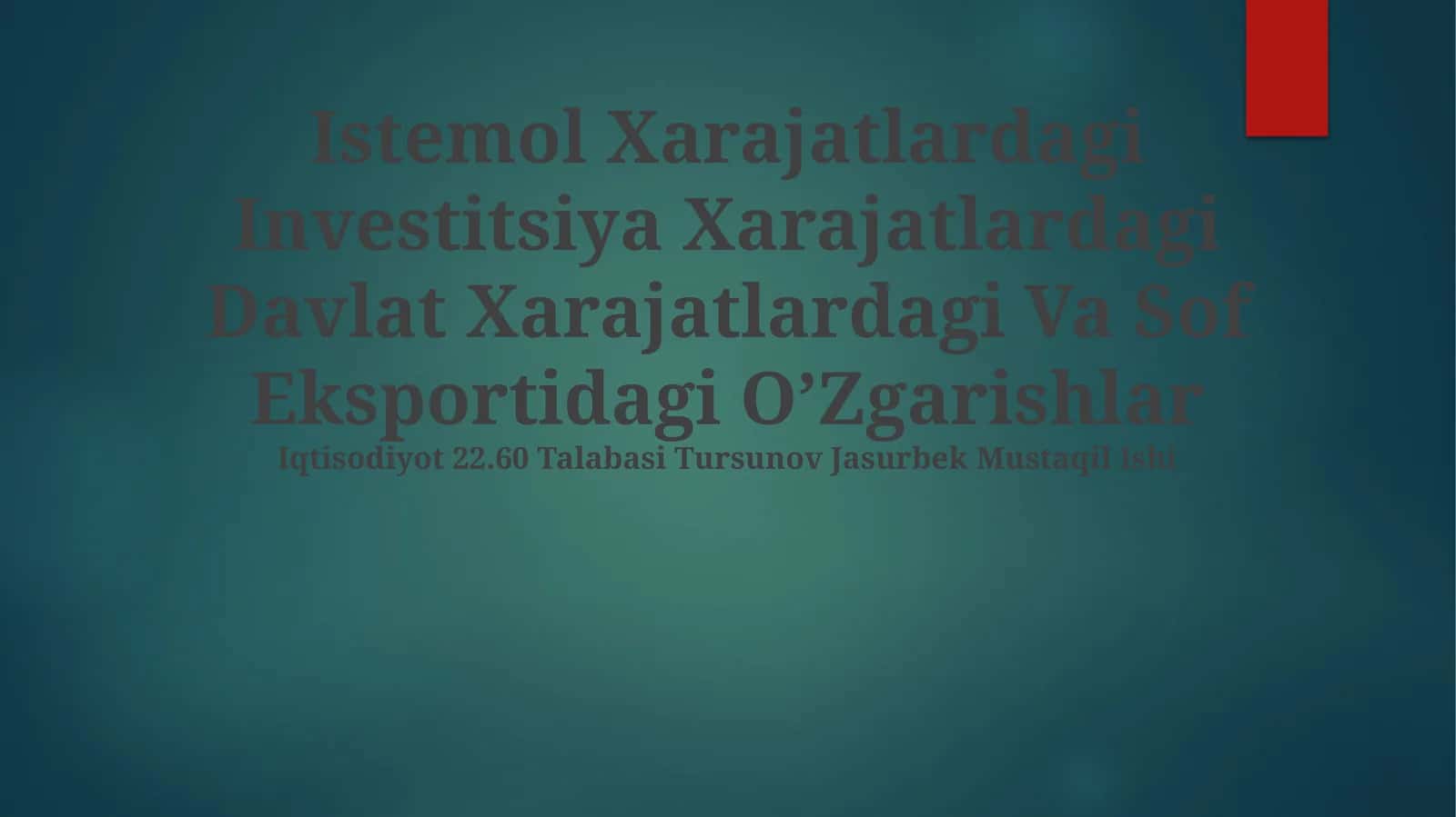 Investitsiyalar xarajatlari