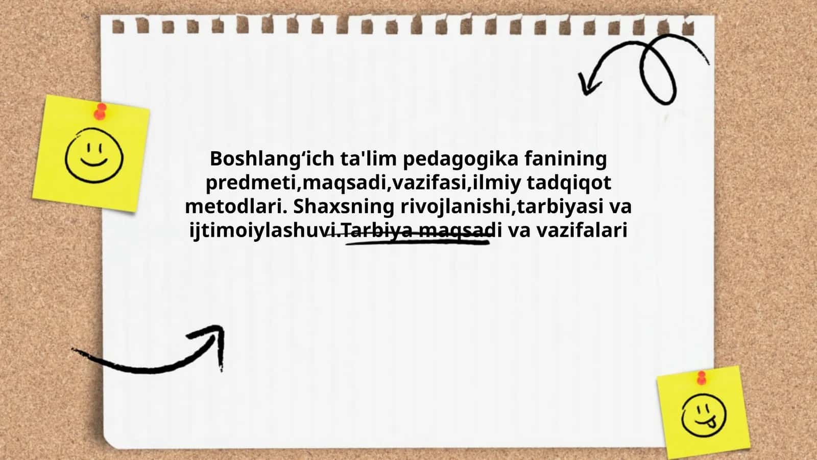 Pedagogika fanining predmeti, maqsadi, vazifasi