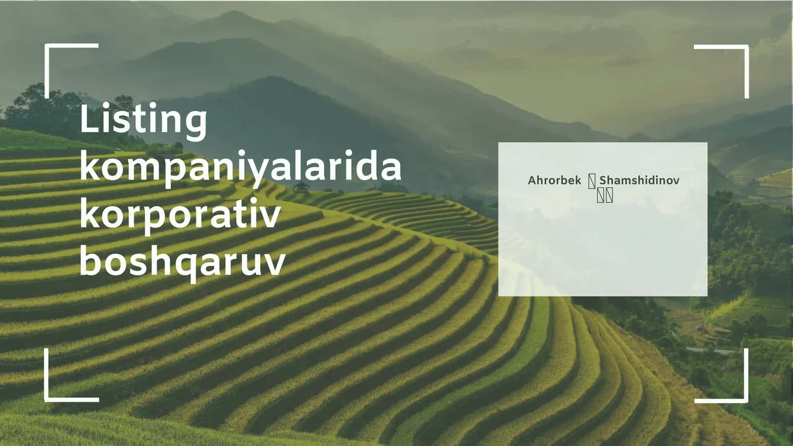 Korporativ boshqaruv