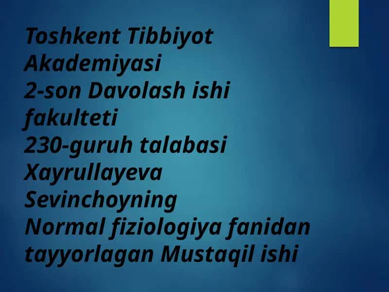 Kamqonlik,Gemostaz,Qon guruhlari.Rezus faktor.Qon quyish asoslari.