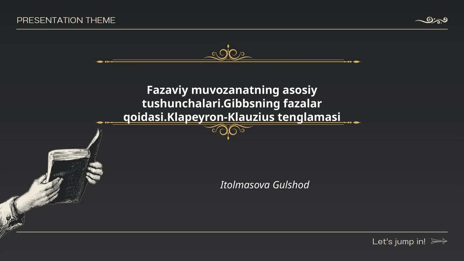 Fazaviy muvozanatning asosiy tushunchalari