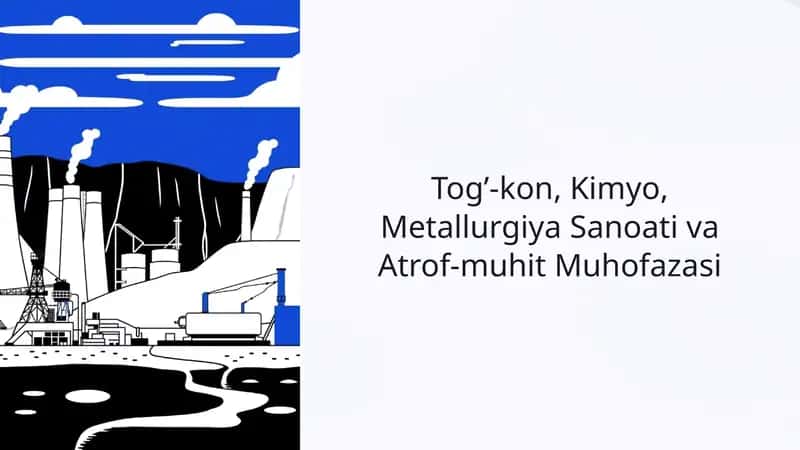 Tog’-kon, Kimyo, Metallurgiya Sanoati va Atrof-muhit Muhofazasi