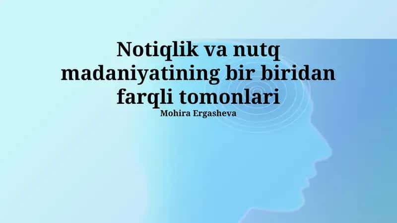 Kommunikativ kompetensiyaning ikki tomoni