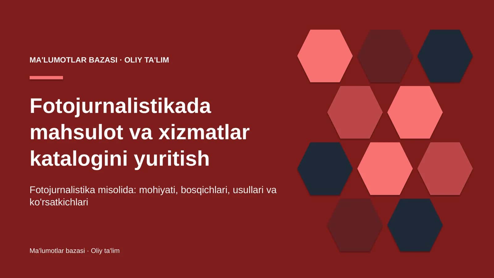 fotojurnalistikada mahsulot va xizmatlar katalogini yuritish 1018