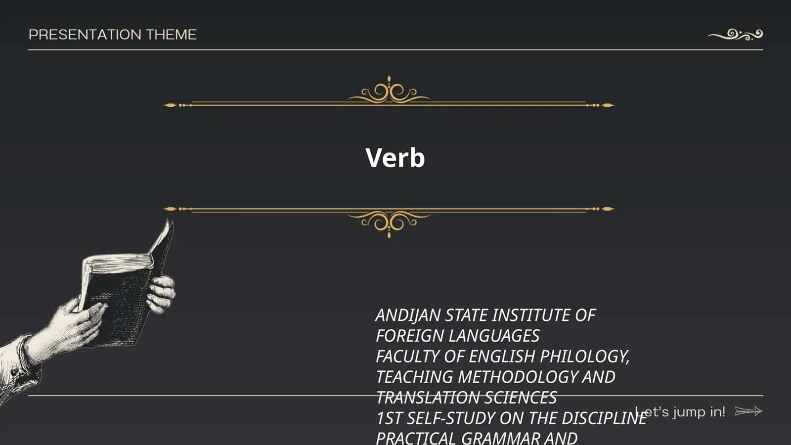 1ST SELF-STUDY ON THE DISCIPLINE PRACTICAL GRAMMAR AND PHONETICS