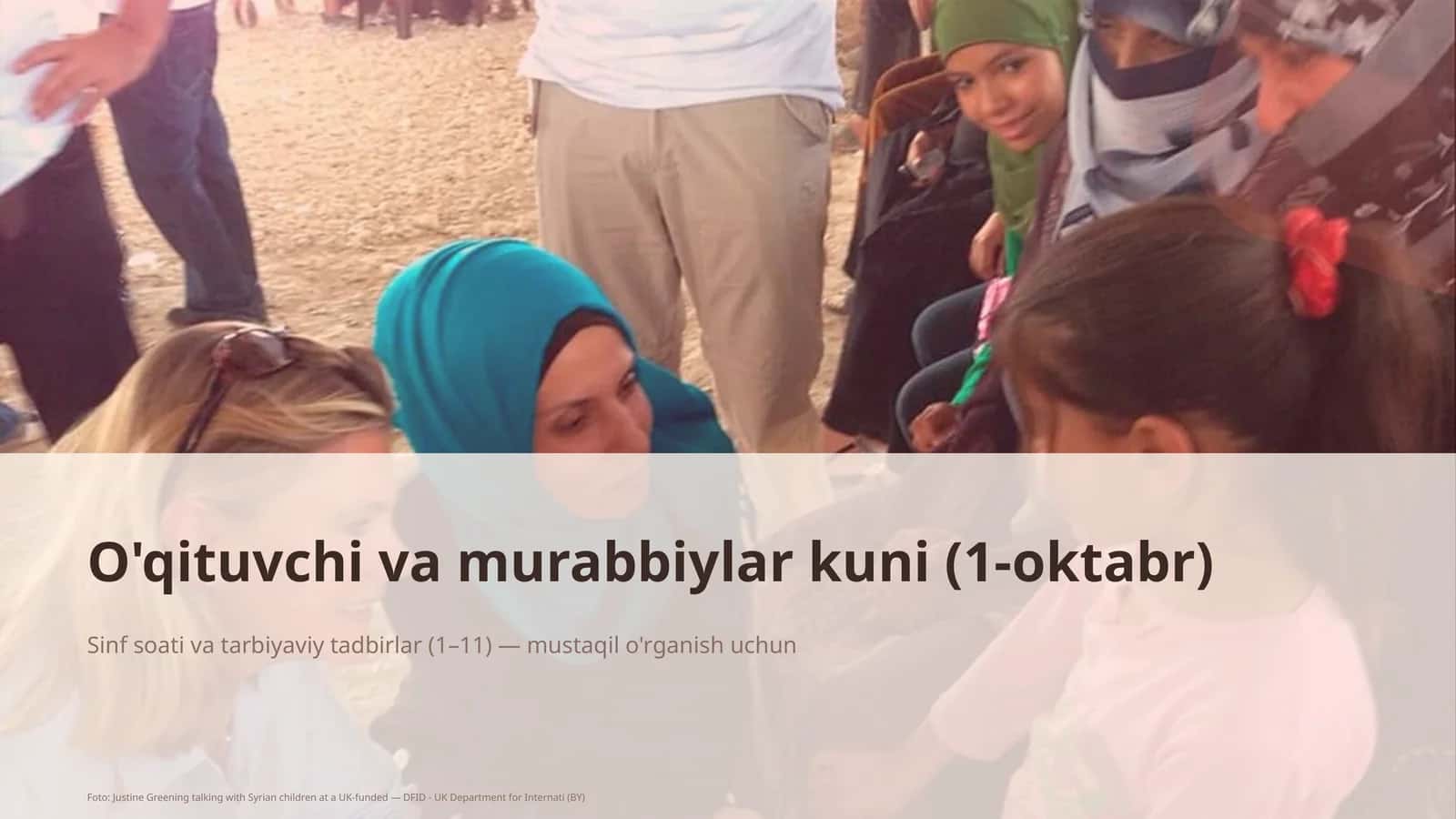 Sinf soati va tarbiyaviy tadbirlar