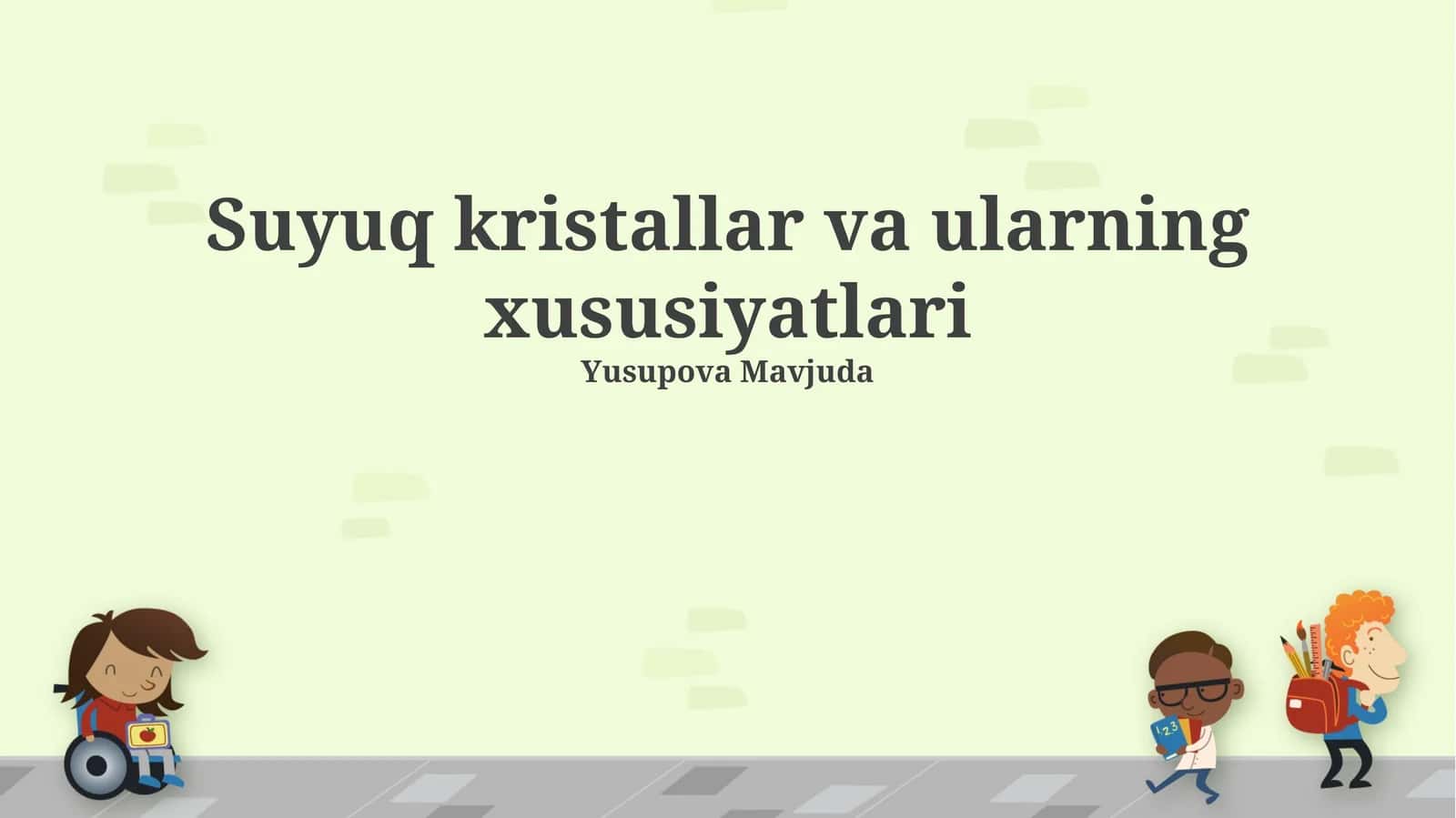 Suyuq kristallar va ularning xususiyatlari