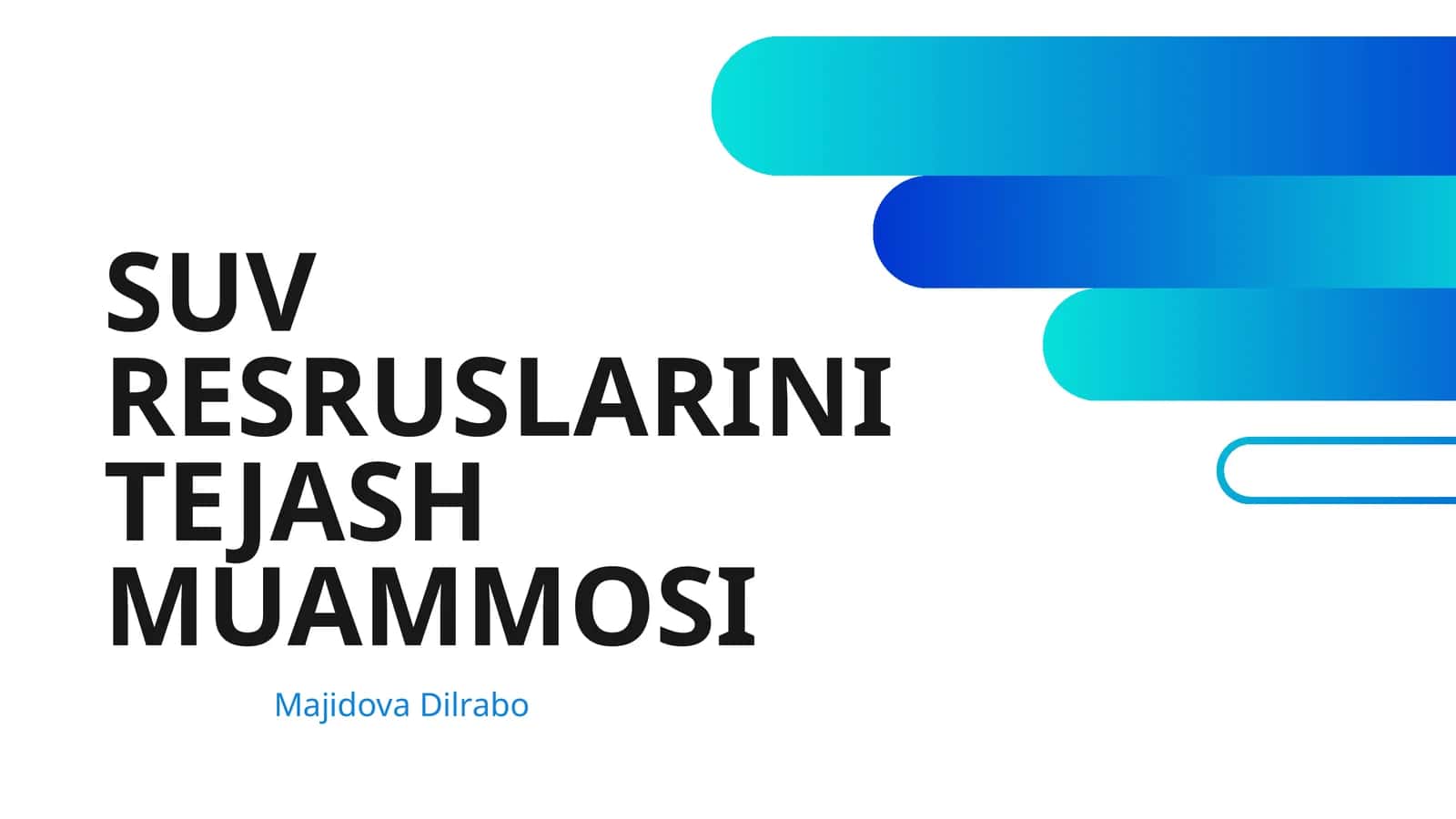 SUV RESRUSLARINI TEJASH MUAMMOSI